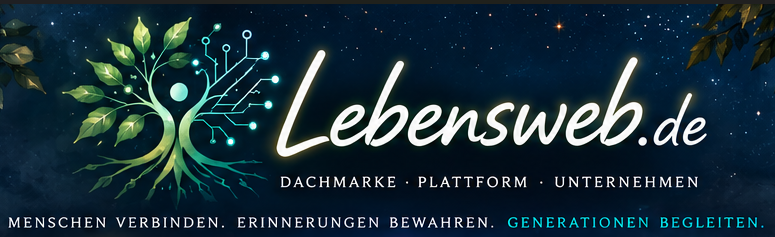 Lebensweb.de – Dachmarke · Plattform · Unternehmen. Menschen verbinden. Erinnerungen bewahren. Generationen begleiten.